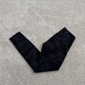 Lululemon Black Camouflage Leggings